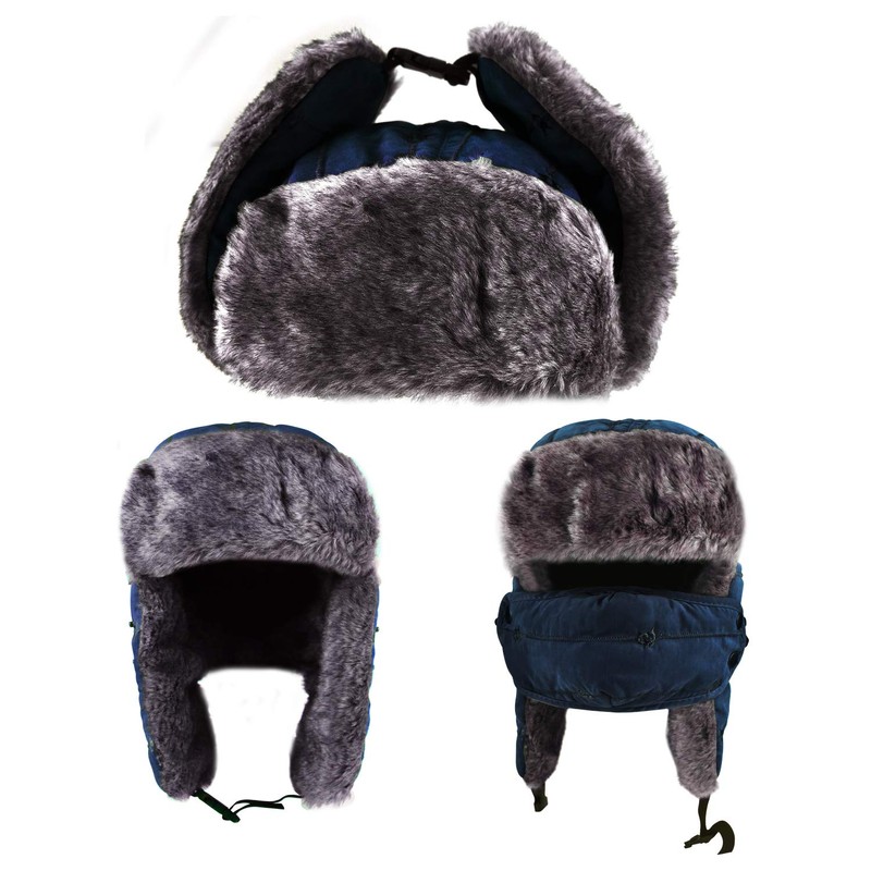 Unisex Trooper Hat, Warm Thick Winter Hats Ear Flap Trapper