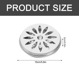 Bymivofun 4pcs Mosquito Reel Holders, Stainless Steel Incense Holder with Lid Incense Holder for Home, Garden, Camping, Fishing, Outdoor Travel