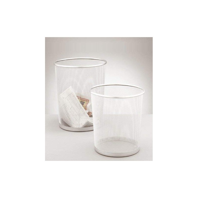 Zeller Paper Bin 29,5x35cm, Silber/Stahl, Multi-Colour, 29.5 x 29.5 x