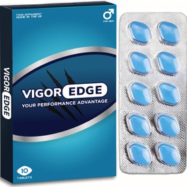 VIGOREDGE Fast-Acting Tablets for Men – Strong Male Supplement – Discreet, When-Needed Tablets, Made in the UK