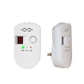 Geleeno Gas Detector with LCD Screen, Plug-in and Play Natural Gas/Methane/LPG Alarm, 85dB Loud Alarm for Home, Kitchen, RV and Factory