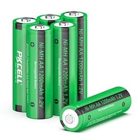 PKCELL Rechargeable Battery,Ni-MH Battery,Pre-Charged Battery for Garden Solar Light Lamp (4PC-1200mAh, AA)