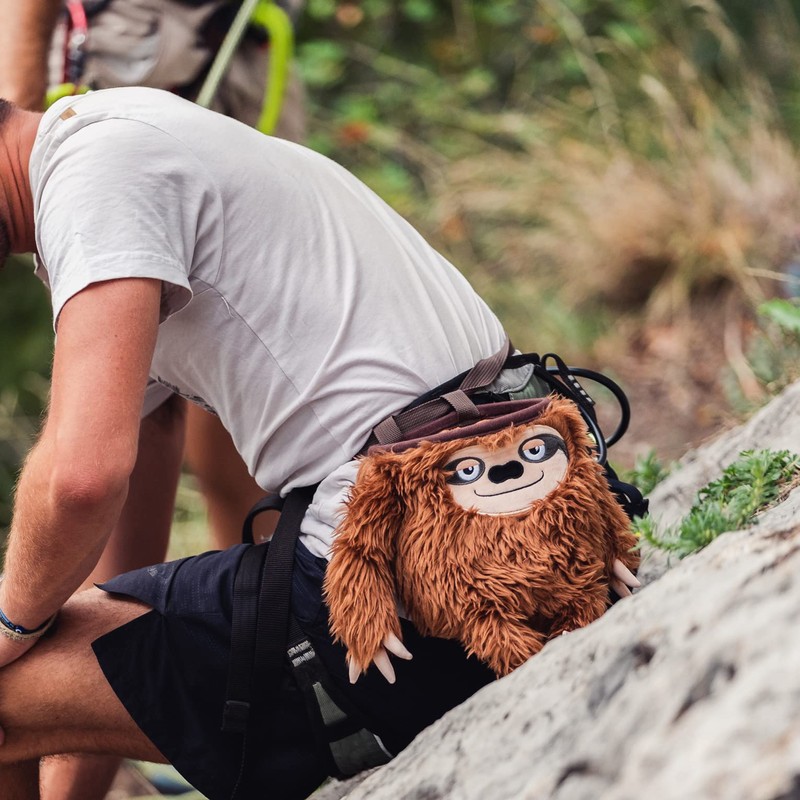 YY Vertical Sloth Rock Climbing Chalk Bag, Perfect for Both