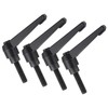 uxcell 4pcs Clamping Lever Handles, M8 x 25mm Black Oxide