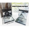 Crystal Bookends Decorative Glass Book Holders Heavy Duty Book Ends