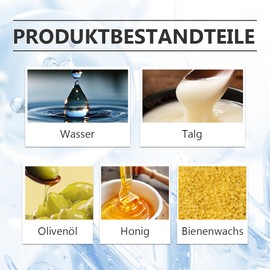 1PC Beef Tallow Organic For Skincare, facial tallow honey balm, crema de sebo de bovino, Body Moisturising Beef Tallow, beef tallow skincare, 120g