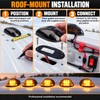 5-Piece 12V LED Cab Roof Marker Light Kit with Smoked
