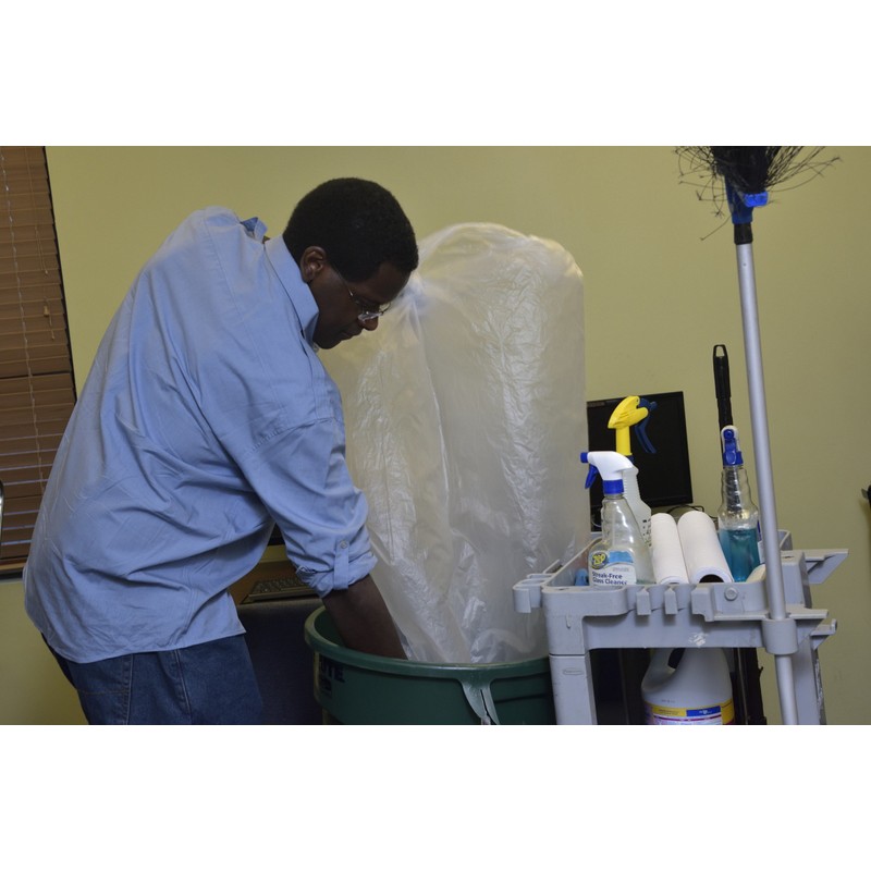 Aluf Plastics High Density Trash Bags, 30 Gallon, 500 Count,