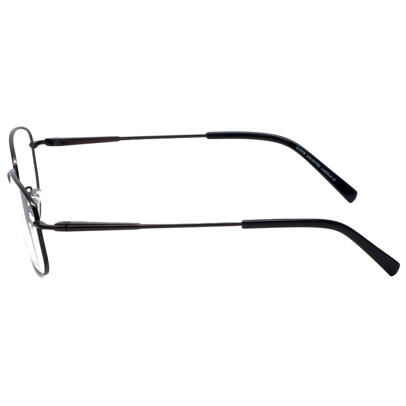 Ducks Unlimited Designer Titanium Metal Eyeglass Frames Lincoln in Charcoal