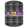 Wilton Gold Non-Stick 12 -Cup Muffin Pan, Stainless Steel Bakeware,