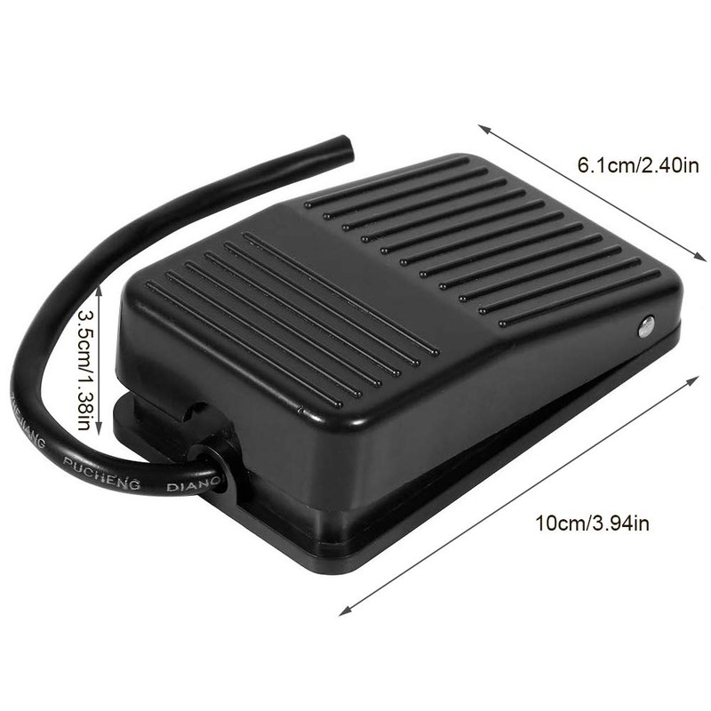 Fdit Foot Controller Pedal Switch,220V 10A Electrical Power Plastic Foot