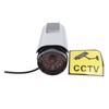 Fake Surveillance Camera Solar Powered Simulation Monitor with LED Flashing