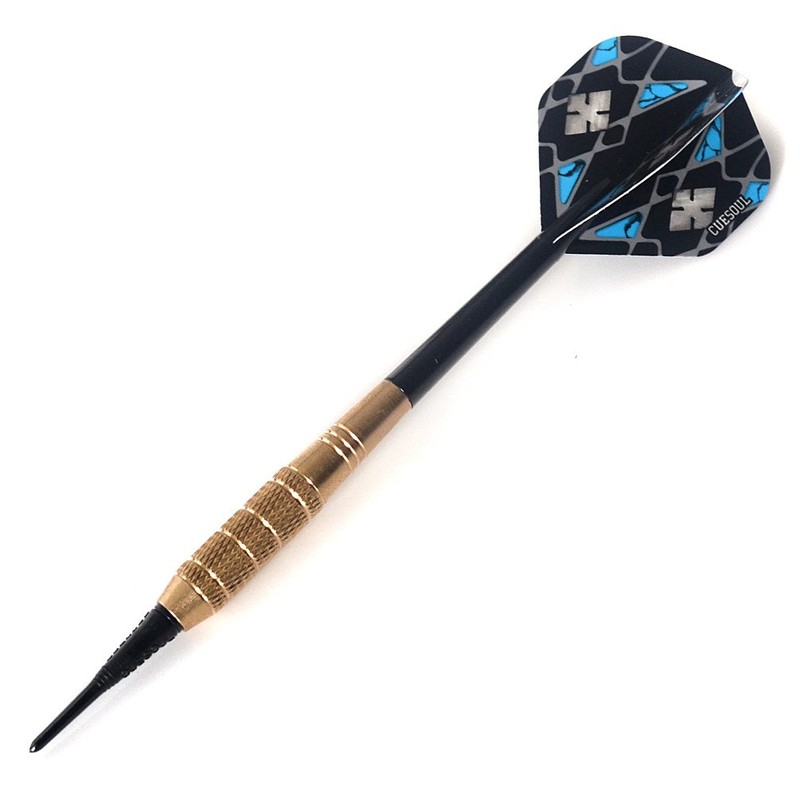 CUESOUL Practice Brass Soft Tip Darts, 12 Darts (0.6 oz