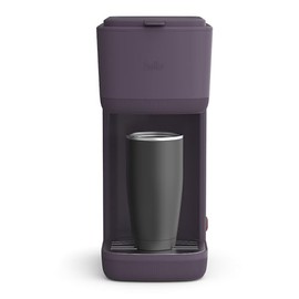 BELLA Single Serve Coffee Maker, K Cup & Coffee Ground Compatible with Removable, Adjustable Drip Tray, Auto Shutoff & Reusable Dishwasher Safe Accessories, Brews 6oz to 14oz, 1000 Watt, Plum
