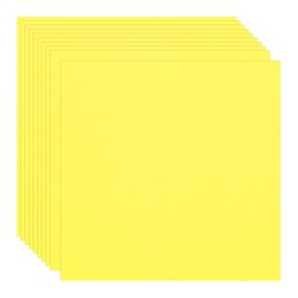 sourcing map 100Pcs Colored Cardstock Paper, 6 x 6 Inch Lemon Yellow Origami Paper for Paper DIY Art Supplies, Paper Painting, Scrapbooking, Paper Crafting