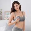 Vinfact 3 Pack Nursing Bras for Breastfeeding Seamless V Neck
