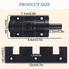 Sliding Glass Door Locks，Child Safety Lock for Sliding Door Hardware，Window Door Locks for Extra Security. (3, black)
