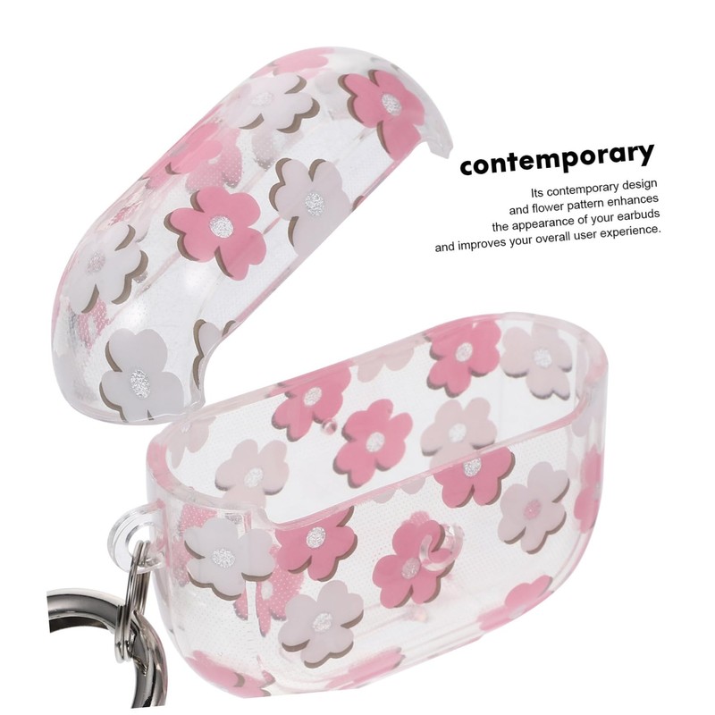 OSALADI 3 Protective Case Wildflower Earbud Cover Buds Holder Compact