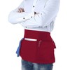CHENGZI Chef Half Aprons Waitress Aprons Waiter Aprons with Pockets