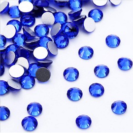 XIULI Large Capacity Color Rhinestones, Decorate Nails and Clothes, High Lighting, SS4, ss6, ss8, ss10, Approximately 5760 Tablets (Dark Blue)