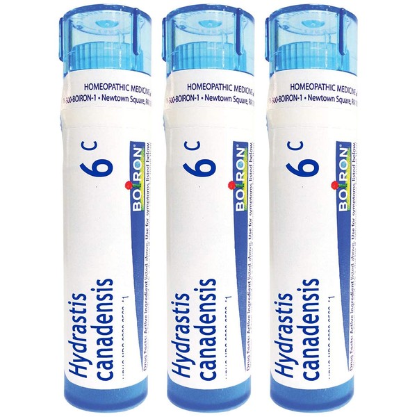 Boiron Hydrastis Canadensis 6c, Homeopathic Medicine for Postnasal Drip, 3 Count