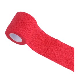 AIXXCUVQ Non-woven Cohesive Bandage Breathable And Lightweight Skin Friendly Cloth Self Cohesive Bandage Elastic Bandages Easy, red