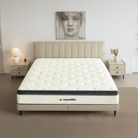 Nocavellis Full Size Mattress 10 Inch Hybrid Mattresses Full with Gel Memory Foam and Pocket Spring for Cool Sleep and Pressure Relief, Breathable Comfort Soft Bed Mattress in a Box, Medium Firm Feel