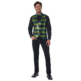 California Costumes Men's Sequin Carnival Vest Set Large/X-Large