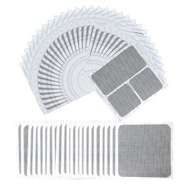 FLYZZZ Window Screen Repair Patches, Screen Door Repair Kit，Window Screen Repair Tapes, Self-Adhesive Screen Kit Suitable for Repairing Holes&Tears (50Pcs)
