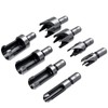 Bestgle Tenon Drill Bit Set 8 Pieces Wood Plug Cutter