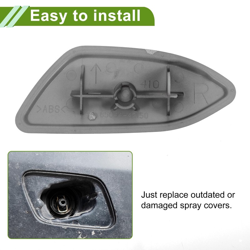 HOPESPANNER Front Right Side Bumper Headlight Washer Nozzle Cover Cap