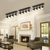 KEESFU Lighting Farmhouse Track Lighting Dimmable with Remote Control, 4