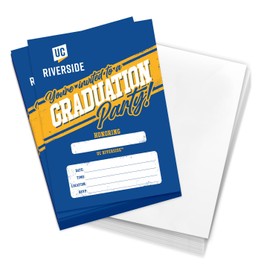 Desert Cactus University of California Riverside Graduation Party Invitations UCR Highlanders 5x7 Grad Invites Cards Celebration 10 Count With Envelopes