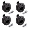 YUSOVE Boat 2" Slam Latch Black Plastic,Marine Deck Hatch Door
