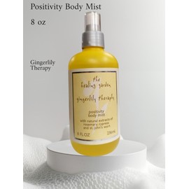 The Healing Garden Pack of 2- The Healing Garden Gingerlily Theraphy Positivity Body Mist 8 Oz