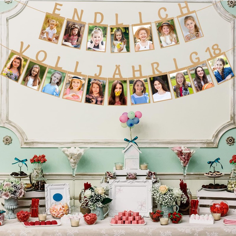 Garland 18th Birthday Photo Garland