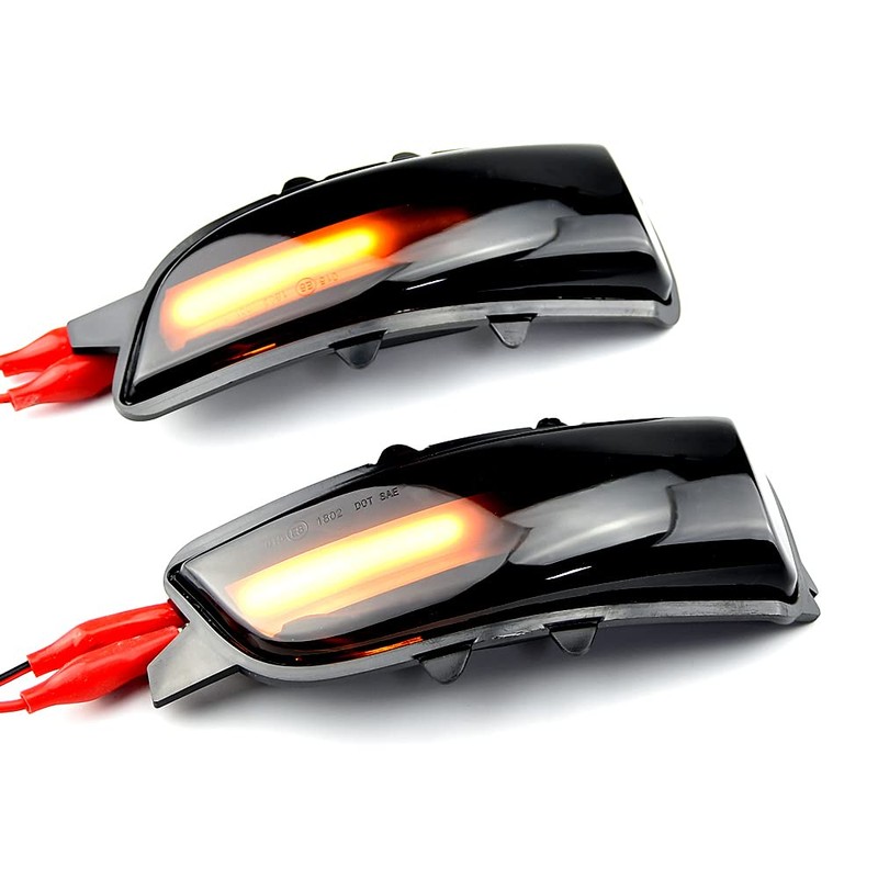 QKLsudua 2pcs Dynamic Sequential Blink LED Side Mirror Turn Signal