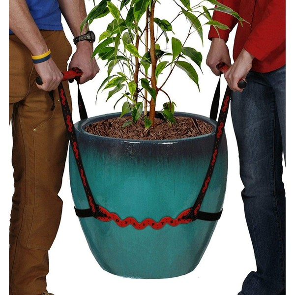 PotLifter - Potted Plant Mover and Essential Lifting Tool For Garden Flower Pots, Planters, Trees, Rocks - Lifts Up to 200 Pounds - A Plant Caddy Alternative, Easily Move Heavy Items Around Your Yard