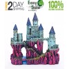 Miracliy Castle Aquarium Decorations Large Fish Tank Ornament Super Castle