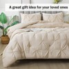 Andency Beige Comforter Set Full(79x90Inch), 3 Pieces Lightweight and Soft