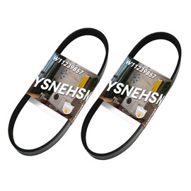 2 Pack W11239857 Washer Drive Belt Fits for Whirlpool Maytag Amana Top Load Clothes Washing Machine Belt Replaces AP6333320 4845287 PS12578772 W10808317