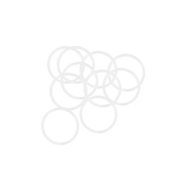 uxcell Silicone O-Rings, 23mm OD 20mm ID 1.5mm Width VMQ Seal Gasket for Compressor Valves Pipe Repair, White, Pack of 10