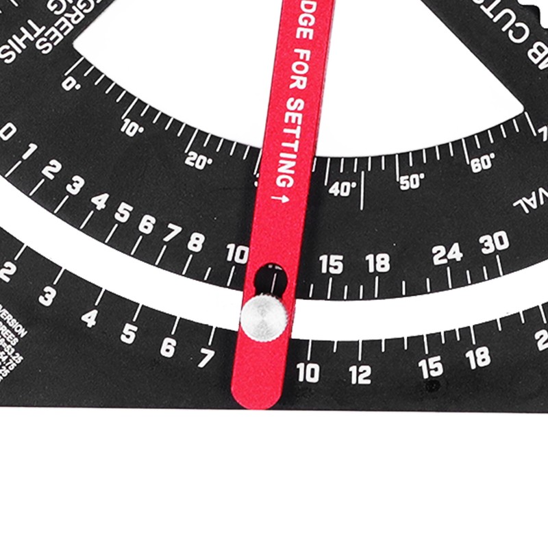 Woodworking Triangle Ruler Aluminum Alloy Accurate Laser Scale Triangle Ruler