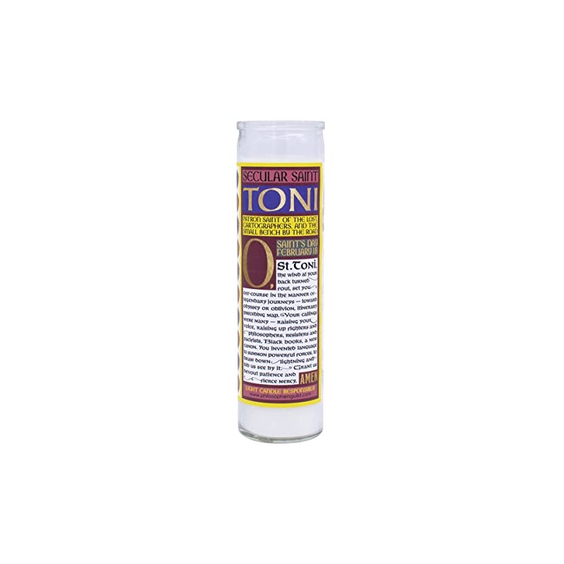 The Unemployed Philosophers Guild Toni Morrison Secular Saint Candle -