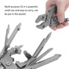 Outdoor 25in1 MultiFunctional Pliers Kit Stainless Steel Multitool with Knife