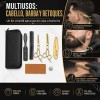 Tijeras Doradas De Barberia Y Kit 8 Pzas Cortar Cabello