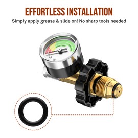 Alloxity 12Pcs Propane Tank O-Rings for All Soft Nose P.O.L. Fittings, Soft Rubber Leakage-Proof Sealing, Fit for Propane Tank Cylinder, Adapters, Connectors, Valves, Regulators, Accessories