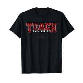 Cabot Panthers Logo Teach Love Inspire Slogan HS T-Shirt