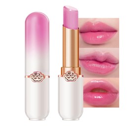 BINGBRUSH Grape Color Changing Lipstick Queen,Moisturizer Long Lasting Lip Care Lip Balm Magic Lip Gloss Lip Tint Stain Glossly Makeup Lipstick Set for Women (1pc Grape)