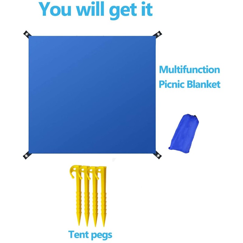 Ruayia Beach Blanket, Beach Mat, Sandproof Picnic Blanket 210 x